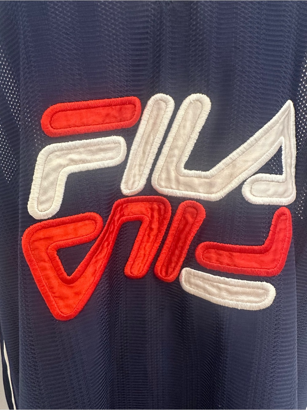 FILA 80s 90s Y2K Vintage Basketball Grunge Hip Hop Skateboard Tank Jersey (XL) - Picture 3 of 6